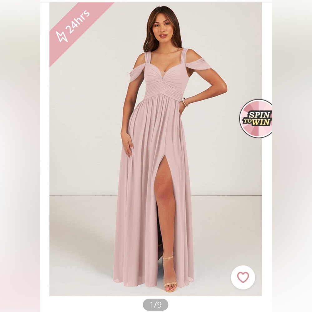 Azizie dusty rose bridesmaid dress, style Lianne, size A2